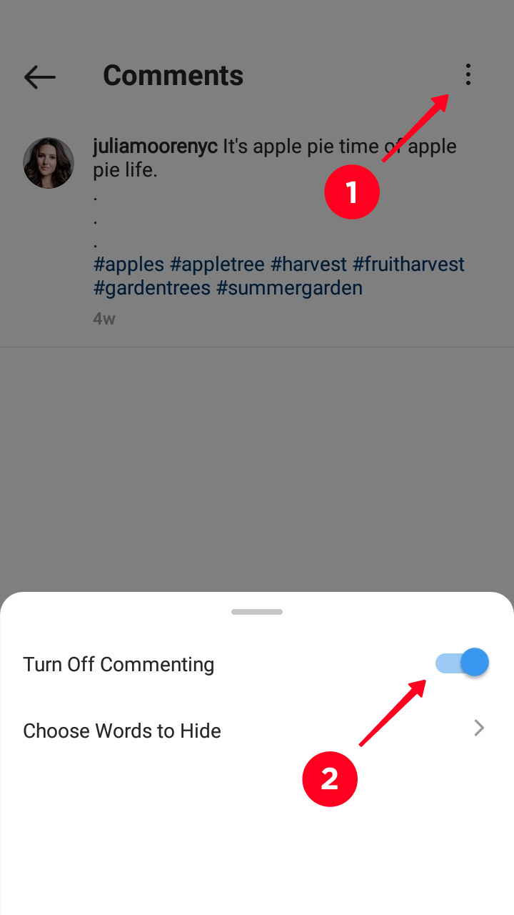 How to delete a comment on Instagram — all or a single one