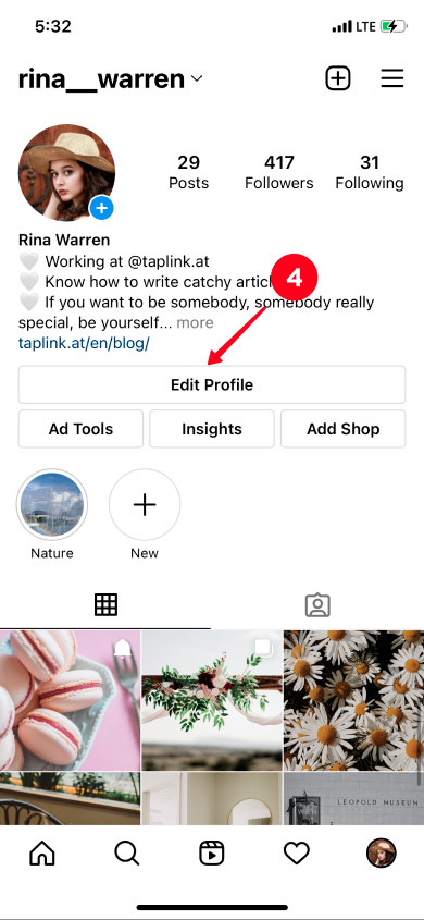 How to put a Spotify link to the Instagram Bio