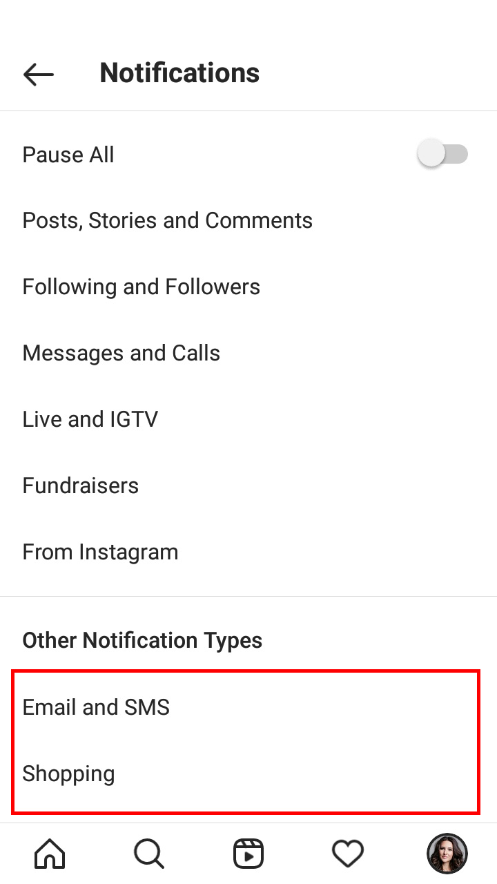 How to turn off Instagram notifications: all or some