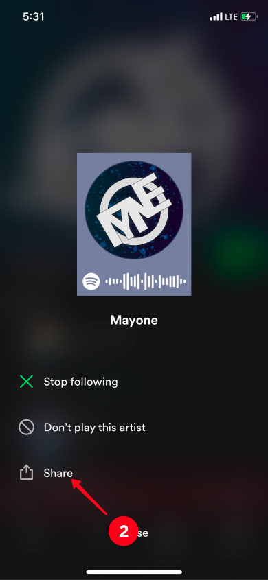 How to put a Spotify link to the Instagram Bio